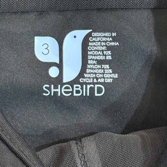 Women’s SHEBIRD The Tunic Tank Bra Dress- Black. Size 3 (US Size 6) - Picture 5 of 7